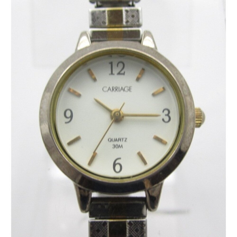 Women Carriage by Timex Quartz WR Analog 21mm Round Watch (H886) "New Battery"